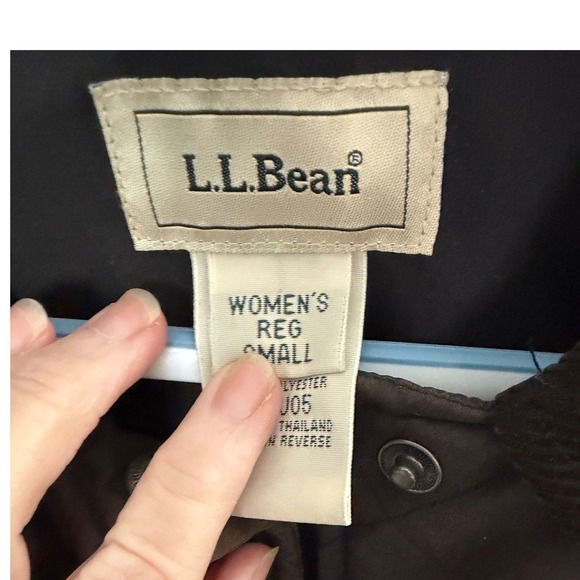 Y2K LL Bean Womens Quilted Barn Jacket SZ Sm Brown Corduroy Chore Snap Closure - Picture 2 of 7